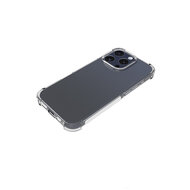 iPhone 16 Pro Hoesje - MobyDefend Transparante Shockproof TPU Backcover - Verstevigde Hoeken - Volledig Doorzichtig