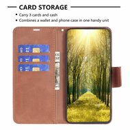 iPhone 16 Pro Hoesje - MobyDefend Wallet Book Case Met Koord - Bruin