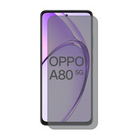 2-Pack MobyDefend Oppo A80 5G Screenprotectors - Matte Privacy Glass Screensavers