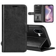 iPhone 16 Hoesje - MobyDefend Wallet Book Case (Sluiting Achterkant) - Zwart