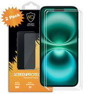 2-Pack iPhone 16 Plus Screenprotectors - MobyDefend Case-Friendly Screensavers - Gehard Glas