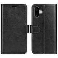 iPhone 16 Plus Hoesje - MobyDefend Wallet Book Case (Sluiting Achterkant) - Zwart