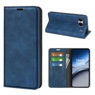 OnePlus Nord 4 Hoesje - Luxe Wallet Bookcase (Magnetische Sluiting) - Blauw