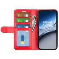 OnePlus Nord 4 Hoesje - MobyDefend Wallet Book Case (Sluiting Achterkant) - Rood