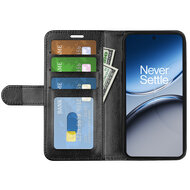 OnePlus Nord 4 Hoesje - MobyDefend Wallet Book Case (Sluiting Achterkant) - Zwart