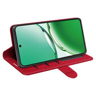 Oppo Reno12 F Hoesje - MobyDefend Wallet Book Case (Sluiting Achterkant) - Rood