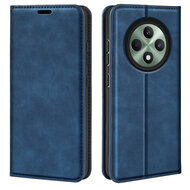 Oppo Reno12 F Hoesje - Luxe Wallet Bookcase (Magnetische Sluiting) - Blauw