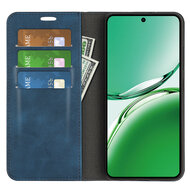 Oppo Reno12 F Hoesje - Luxe Wallet Bookcase (Magnetische Sluiting) - Blauw