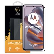 Motorola Edge 50 Neo Screenprotector - MobyDefend Screensaver Met Zwarte Randen - Gehard Glas