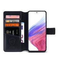 Samsung Galaxy A53 Hoesje - Luxe MobyDefend Wallet Bookcase - Zwart