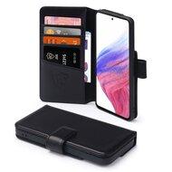 Samsung Galaxy A53 Hoesje - Luxe MobyDefend Wallet Bookcase - Zwart