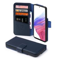 Samsung Galaxy A53 Hoesje - Luxe MobyDefend Wallet Bookcase - Blauw