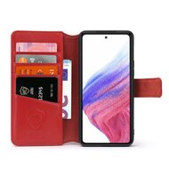 Samsung Galaxy A53 Hoesje - Luxe MobyDefend Wallet Bookcase - Rood