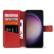 Samsung Galaxy S23 Hoesje - Luxe MobyDefend Wallet Bookcase - Rood