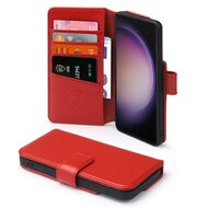 Samsung Galaxy S23 Hoesje - Luxe MobyDefend Wallet Bookcase - Rood