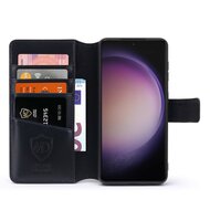 Samsung Galaxy S23 Plus (S23+) Hoesje - Luxe MobyDefend Wallet Bookcase - Zwart