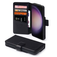 Samsung Galaxy S23 Plus (S23+) Hoesje - Luxe MobyDefend Wallet Bookcase - Zwart