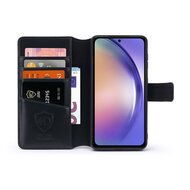 Samsung Galaxy A54 Hoesje - Luxe MobyDefend Wallet Bookcase - Zwart