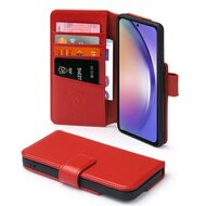 Samsung Galaxy A54 Hoesje - Luxe MobyDefend Wallet Bookcase - Rood