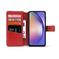 Samsung Galaxy A54 Hoesje - Luxe MobyDefend Wallet Bookcase - Rood