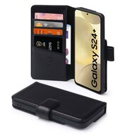 Samsung Galaxy S24 Plus (S24+) Hoesje - Luxe MobyDefend Wallet Bookcase - Zwart