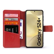 Samsung Galaxy S24 Plus (S24+) Hoesje - Luxe MobyDefend Wallet Bookcase - Rood