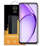 Oppo A40 Screenprotector - MobyDefend Screensaver Met Zwarte Randen - Gehard Glas 