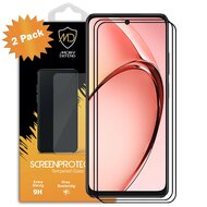 2-Pack Oppo A60 5G Screenprotectors - MobyDefend Screensavers Met Zwarte Randen - Gehard Glas 