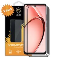 3-Pack Oppo A60 5G Screenprotectors - MobyDefend Screensavers Met Zwarte Randen - Gehard Glas 