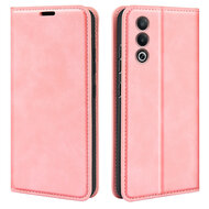 Oppo A80 5G Hoesje - Luxe Wallet Bookcase (Magnetische Sluiting) - Roze