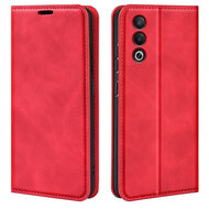 Oppo A80 5G Hoesje - Luxe Wallet Bookcase (Magnetische Sluiting) - Rood