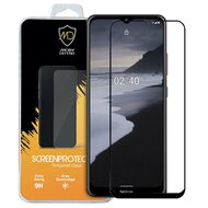 Nokia 2.4 screenprotector - MobyDefend Screensaver Met Zwarte Randen - Gehard Glas