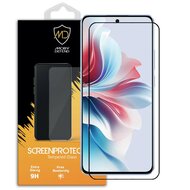 Oppo Reno11 F Screenprotector - MobyDefend Screensaver Met Zwarte Randen - Gehard Glas 