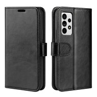 Samsung Galaxy A53 Hoesje - MobyDefend Wallet Book Case (Sluiting Achterkant) - Zwart