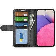 Samsung Galaxy A53 Hoesje - MobyDefend Wallet Book Case (Sluiting Achterkant) - Zwart