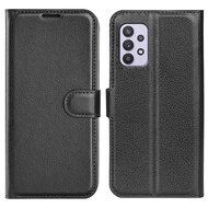 Samsung Galaxy A53 Hoesje - MobyDefend Kunstleren Wallet Book Case (Sluiting Voorkant) - Zwart