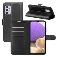 Samsung Galaxy A53 Hoesje - MobyDefend Kunstleren Wallet Book Case (Sluiting Voorkant) - Zwart