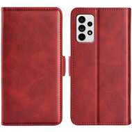 Samsung Galaxy A53 Hoesje - MobyDefend Luxe Wallet Book Case (Sluiting Zijkant) - Rood