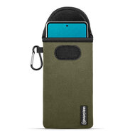 Hoesje voor Samsung Galaxy A53 - MobyDefend Neopreen Pouch Met Karabijnhaak - Insteekhoesje - Riemlus Hoesje - Groen