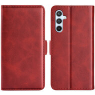 Samsung Galaxy A54 Hoesje - MobyDefend Luxe Wallet Book Case (Sluiting Zijkant) - Rood