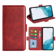 Samsung Galaxy A54 Hoesje - MobyDefend Luxe Wallet Book Case (Sluiting Zijkant) - Rood