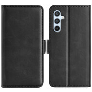 Samsung Galaxy A54 Hoesje - MobyDefend Luxe Wallet Book Case (Sluiting Zijkant) - Zwart