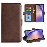 Samsung Galaxy A55 Hoesje - MobyDefend Luxe Wallet Book Case (Sluiting Zijkant) - Bruin