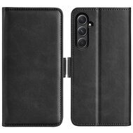 Samsung Galaxy A55 Hoesje - MobyDefend Luxe Wallet Book Case (Sluiting Zijkant) - Zwart