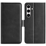 Samsung Galaxy S24 FE Hoesje - MobyDefend Luxe Wallet Book Case (Sluiting Zijkant) - Zwart