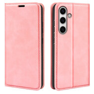 Samsung Galaxy S24 FE Hoesje - Luxe Wallet Bookcase (Magnetische Sluiting) - Roze