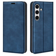 Samsung Galaxy S24 FE Hoesje - Luxe Wallet Bookcase (Magnetische Sluiting) - Blauw