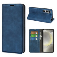 Samsung Galaxy S24 FE Hoesje - Luxe Wallet Bookcase (Magnetische Sluiting) - Blauw