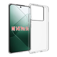 Xiaomi 14T Pro Hoesje - MobyDefend Transparante TPU Backcover - Volledig Doorzichtig