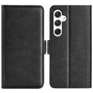 Samsung Galaxy S24 Hoesje - MobyDefend Luxe Wallet Book Case (Sluiting Zijkant) - Zwart